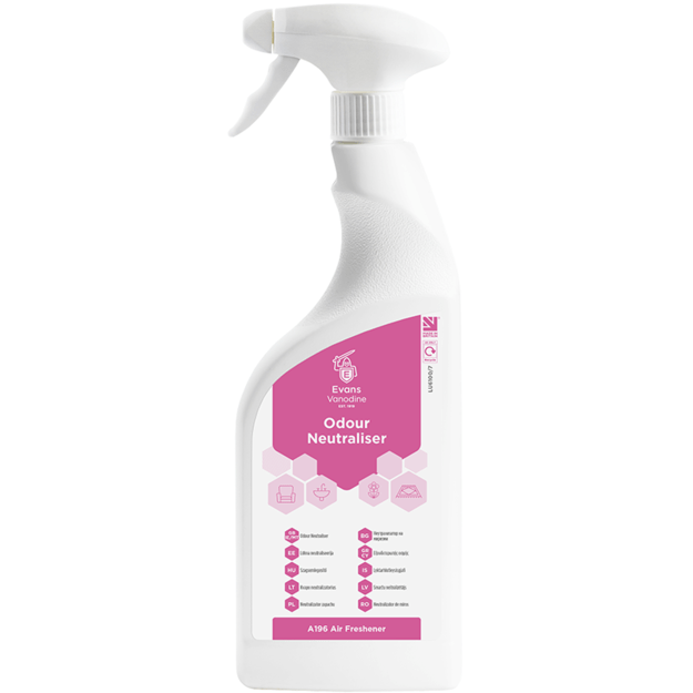 EVANS kvapų naikinimo priemonė įvairioms patalpoms ODOUR NEUTRALISER, 750ML