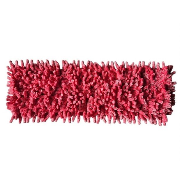 Šluostė grindims su kišenėmis Microfiber, raudona, 40x11CM (TINKA TIK SIAURESNIEMS RĖMAMS 39,5x10,5cm)