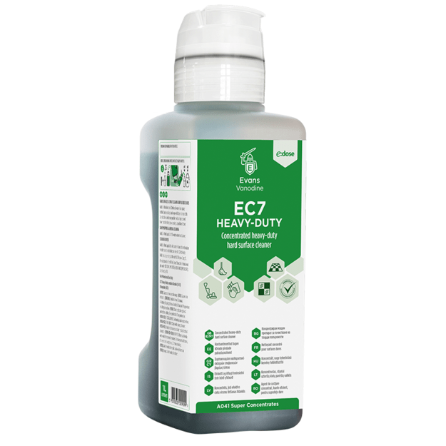 EVANS EC7 Užterštiems paviršiams, žalias, 1L