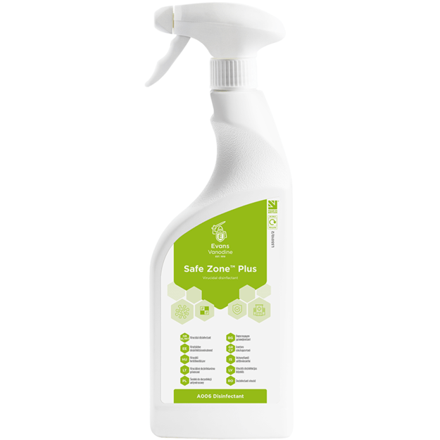 EVANS Safe zone plus priešvirusinė dezinfekcijos priemonė 750ML