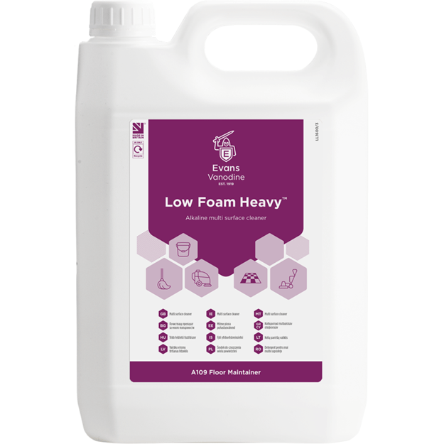 EVANS šarminė paviršiaus valymo priemonė Low Foam Heavy, 5L