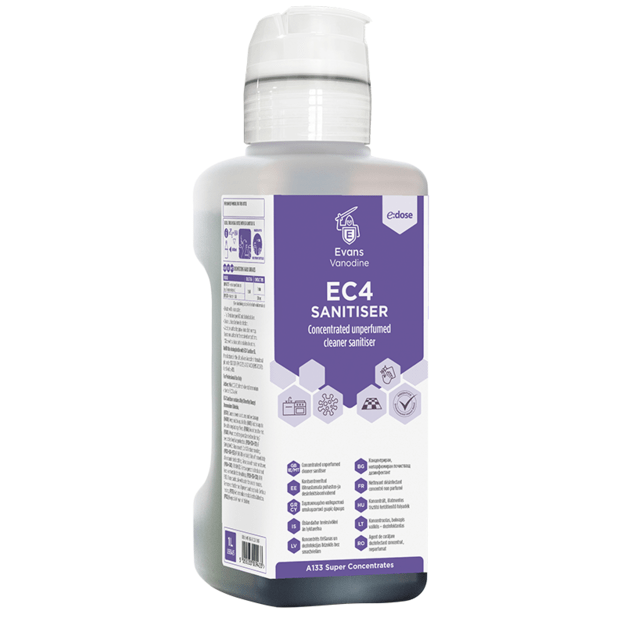 EVANS EC4 Universalus dezinfekcinis valiklis, violetinis, 1L