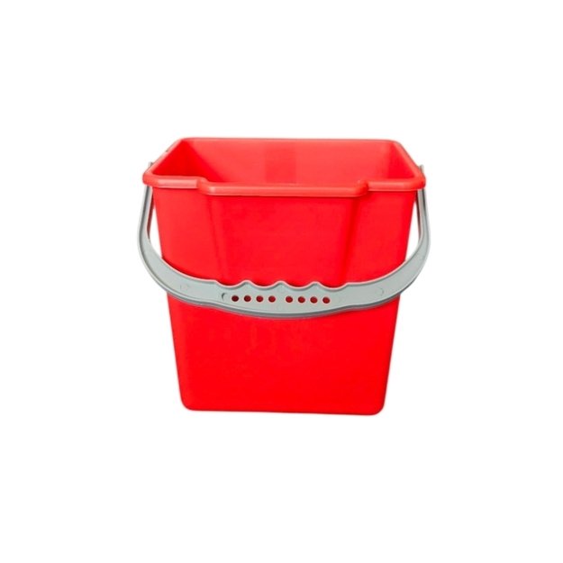 Plastikinis kibiras, raudonas, 6L