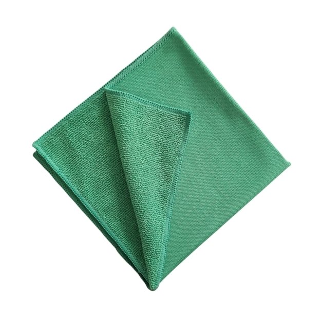 Mikropluošto šluostė su dviem skirtingomis pusėmis, 40 × 40 cm, žalia