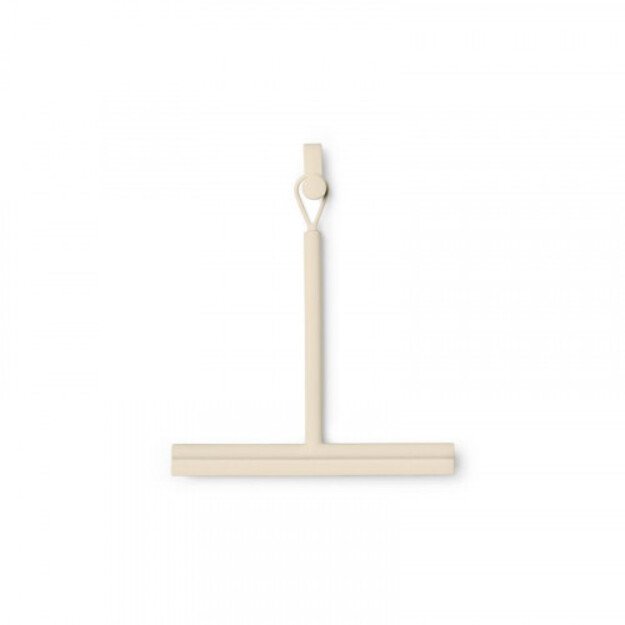 Smėlio spalvos dušo kabinos stiklo valytuvas Brabantia, 24 cm