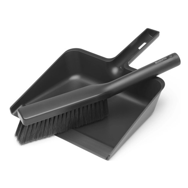 Šluotos ir semtuvėlio rinkinys Brabantia Dark Grey
