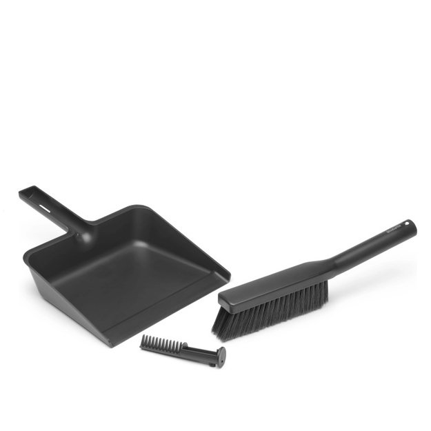 Šluotos ir semtuvėlio rinkinys Brabantia Dark Grey