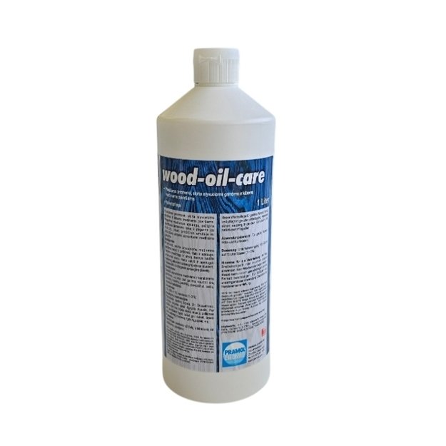 Alyvuotų grindų ir medinių paviršių valiklis WOOD OIL CARE, 1L PRAMOL CHEMIE