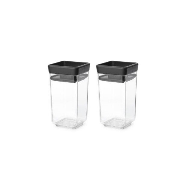  Indai biriems produktams Brabantia TASTY+, 2 vnt. 150 ml Dark Grey Lid