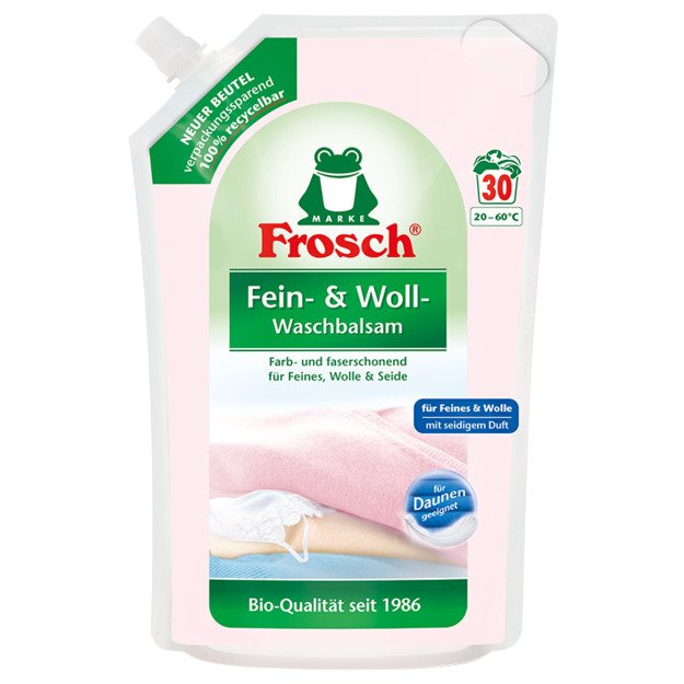 Frosch Skystas vilnos ir jautrių audinių skalbiklis su balzamu 1800ml 