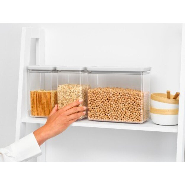 Indai biriems produktams Brabantia TASTY+, šviesiai pilkos sp., 3 vnt., 2x1,6L + 1x3,5L