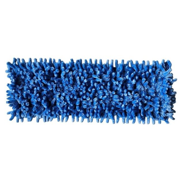 Šluostė grindims su kišenėmis Microfiber, mėlyna, 40x11CM (TINKA TIK SIAURESNIEMS RĖMAMS 39,5x10,5cm)