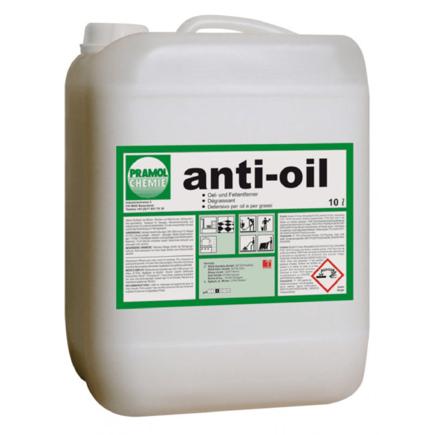 Aliejaus, alyvos ir riebalų valiklis be tirpiklių ANTI-OIL, 10L PRAMOL CHEMIE