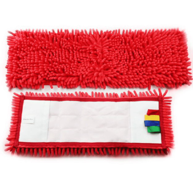 Šluostė grindims su kišenėmis Chenille M-Microfiber, raudona, 50x16CM